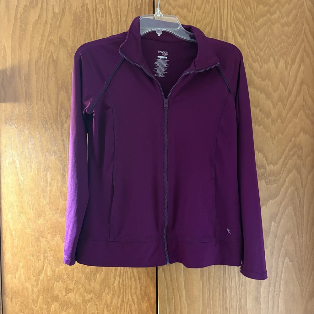 Danskin Women's Deep Purple Jacket Purple full zip Size Medium
